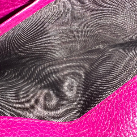 Authentic Gucci Horsebit Flap Continental Pink Leather Wallet, pre-loved - Picture 7 of 12